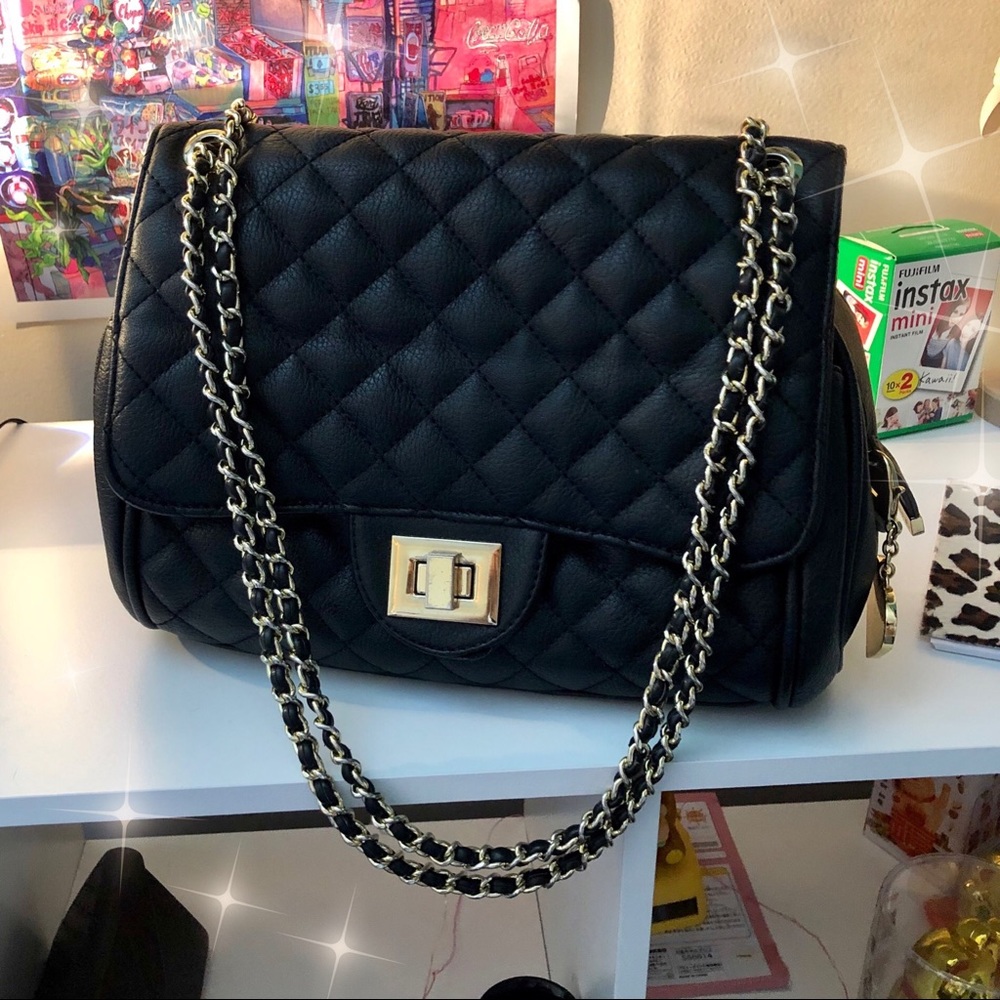Marc B Black Knightsbridge Shoulder Bag
